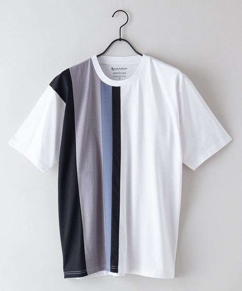 【BLUESTANDARD/ブルースタンダード】汗染みの目立ちにくいTシャツZEROSTAIN切り替えＴシャツ