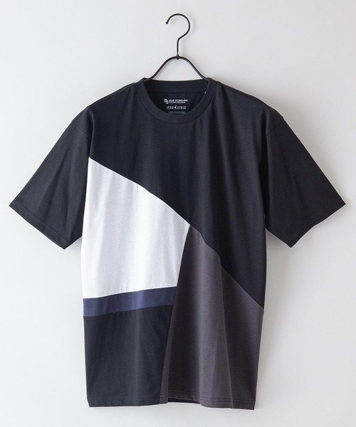 【BLUESTANDARD/ブルースタンダード】汗染みの目立ちにくいTシャツZEROSTAIN切り替えＴシャツ