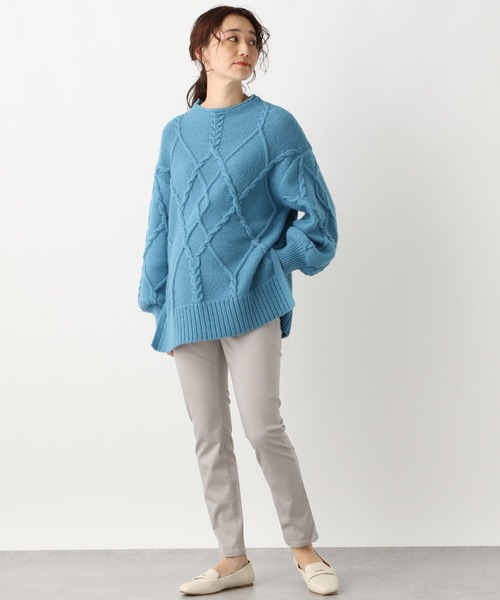 LEPSIM（レプシィム）の「マタニティ／ストレッチムジスリムパンツ[2022春夏]　239280（マタニティウェア/グッズ・レディース・ブラック/アイボリー/グレイッシュベージュ・SMALL/MEDIUM/LARGE）」の8枚目の写真