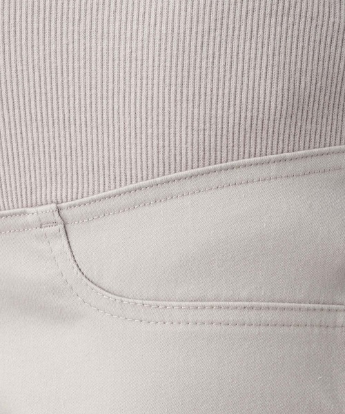 LEPSIM（レプシィム）の「マタニティ／ストレッチムジスリムパンツ[2022春夏]　239280（マタニティウェア/グッズ・レディース・ブラック/アイボリー/グレイッシュベージュ・SMALL/MEDIUM/LARGE）」の5枚目の写真