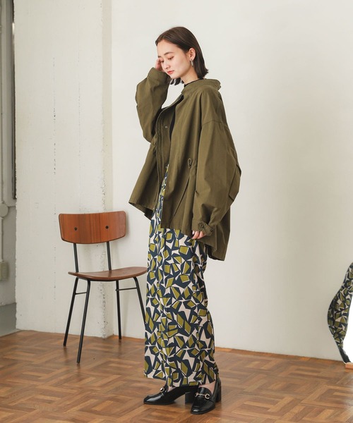 SENSE OF PLACE by URBAN RESEARCH（センスオブプレイスバイアーバンリサーチ）の「キカプリントハイウエストパンツ（その他パンツ・レディース・グリーン系その他/ブラウン系その他・SMALL/MEDIUM）」の20枚目の写真