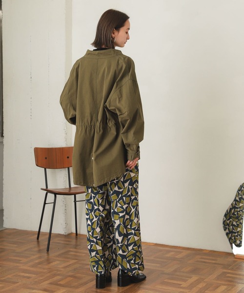 SENSE OF PLACE by URBAN RESEARCH（センスオブプレイスバイアーバンリサーチ）の「キカプリントハイウエストパンツ（その他パンツ・レディース・グリーン系その他/ブラウン系その他・SMALL/MEDIUM）」の9枚目の写真