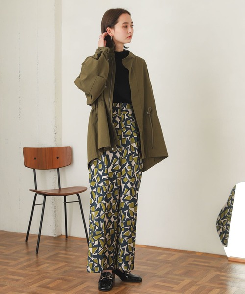 SENSE OF PLACE by URBAN RESEARCH（センスオブプレイスバイアーバンリサーチ）の「キカプリントハイウエストパンツ（その他パンツ・レディース・グリーン系その他/ブラウン系その他・SMALL/MEDIUM）」の13枚目の写真