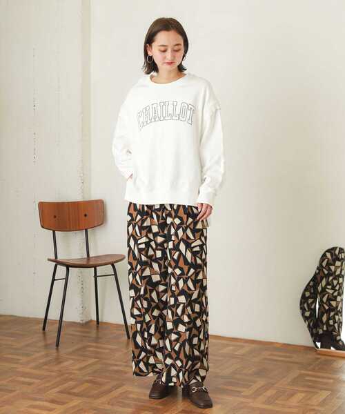 SENSE OF PLACE by URBAN RESEARCH（センスオブプレイスバイアーバンリサーチ）の「キカプリントハイウエストパンツ（その他パンツ・レディース・グリーン系その他/ブラウン系その他・SMALL/MEDIUM）」の14枚目の写真