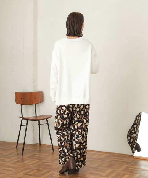 SENSE OF PLACE by URBAN RESEARCH（センスオブプレイスバイアーバンリサーチ）の「キカプリントハイウエストパンツ（その他パンツ・レディース・グリーン系その他/ブラウン系その他・SMALL/MEDIUM）」の18枚目の写真