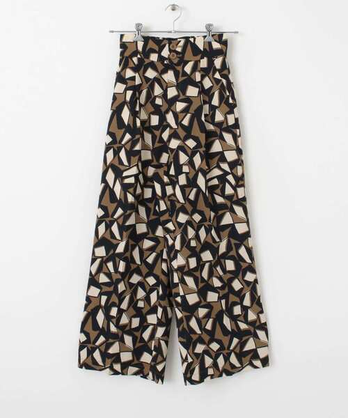 SENSE OF PLACE by URBAN RESEARCH（センスオブプレイスバイアーバンリサーチ）の「キカプリントハイウエストパンツ（その他パンツ・レディース・グリーン系その他/ブラウン系その他・SMALL/MEDIUM）」の7枚目の写真