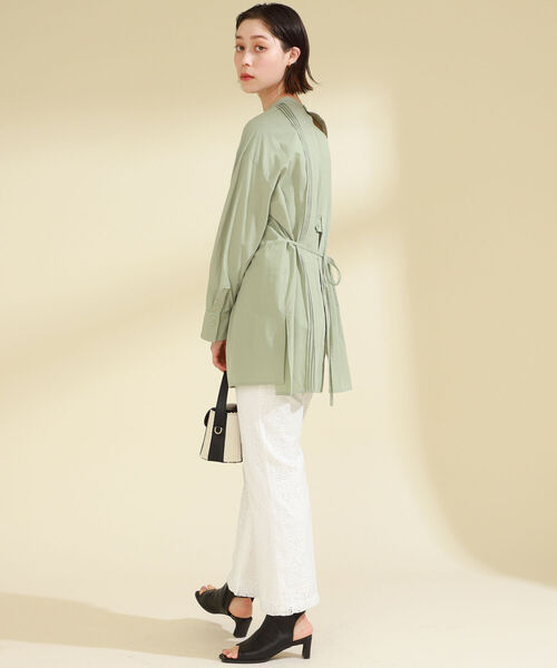 Ray BEAMS(レイビームス)の「Ray BEAMS / レース フレア パンツ(その他パンツ・レディース・ホワイト/ブラック・1/0)」の14枚目の写真