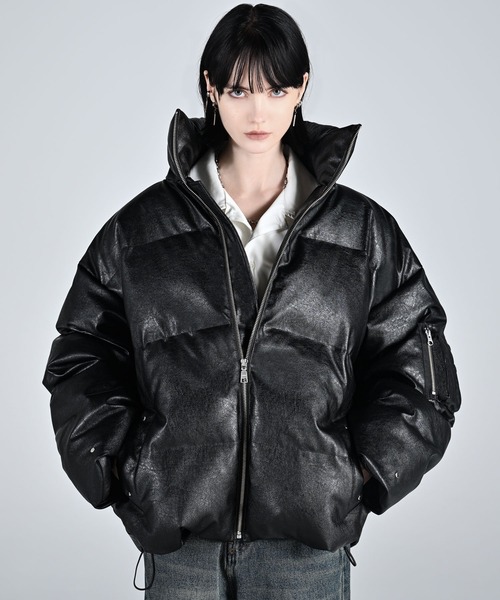 ADRER(アドラー)の「ADRER THE HEAT PADDED JACKET / アドラーザヒートパデッドジャケット(ダウンジャケット/コート・メンズ・ブラック×シルバー/グレー/ブラック×ゴールド/ホワイト/チャコール/アイボリー/ブラック系1/ブラック系3/ブラック系4/ブラック系2・XS/S/M/L/XXS)」の16枚目の写真