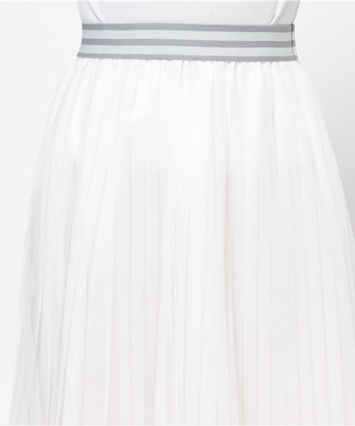 WEGO（ウィゴー）の「WEGO/チュールプリーツマキシスカート（スカート・レディース・ホワイト/ライトグレー・FREE）」の6枚目の写真
