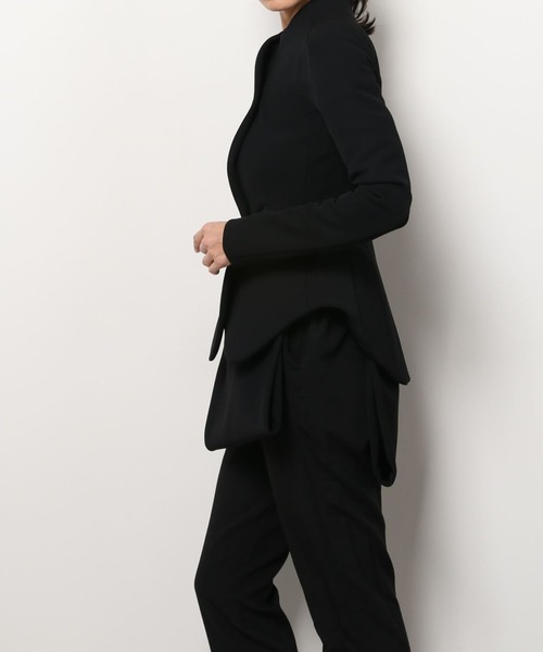 A.W.A.K.E MODE（アウェイク モード）の「【A.W.A.K.E. MODE】 curved hem jacket（ノーカラー