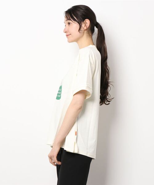 KRIFF MAYER Lady's Collection（クリフメイヤーレディースコレクション）の「ウェットプロテクト半袖T（アヒル）（Tシャツ/カットソー・レディース・オフホワイト/サックスブルー/チャコール/カラフル/ベージュ・LARGE/MEDIUM）」の6枚目の写真