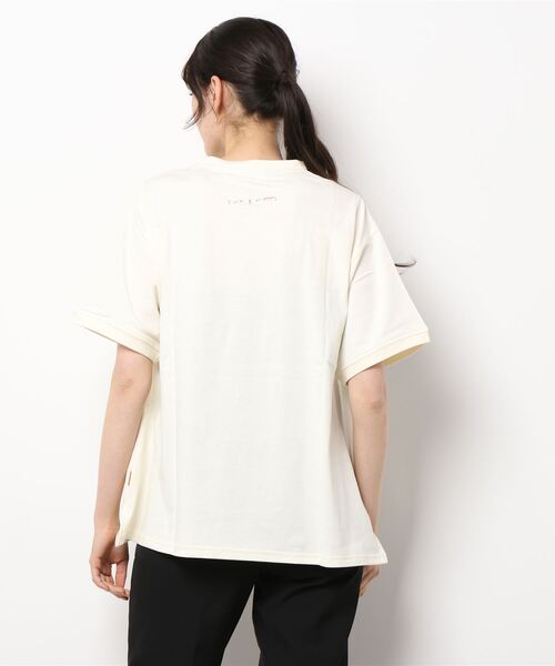 KRIFF MAYER Lady's Collection（クリフメイヤーレディースコレクション）の「ウェットプロテクト半袖T（アヒル）（Tシャツ/カットソー・レディース・オフホワイト/サックスブルー/チャコール/カラフル/ベージュ・LARGE/MEDIUM）」の7枚目の写真