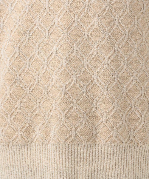 BAYFLOW（ベイフロー）の「ジャガードニットベスト（ベスト・レディース・ベージュ/グリーン・FREE）」の15枚目の写真