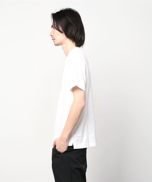 PS Paul Smith（ピーエスポールスミス）の「"PS Paul Smith Happy" エンブロイダリーロゴ Tシャツ / 122564 226T（Tシャツ/カットソー・メンズ・ホワイト・SMALL/MEDIUM/LARGE/X-LARGE/XX-LARGE）」の5枚目の写真