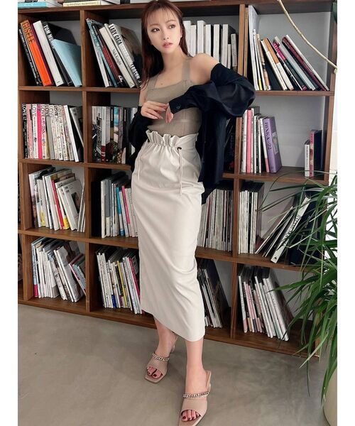 RESEXXY（リゼクシー）の「ミディアムシアーシャツ（シャツ/ブラウス・レディース・ホワイト/ライトグレー/ブラック/ピンク/ベージュ・FREE）」の12枚目の写真