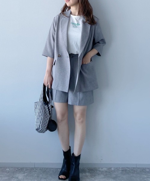 mysty woman(ミスティウーマン)の「リネンライクショートパンツ 275571(その他パンツ・レディース・ベージュ/オレンジ/チャコール・FREE)」の11枚目の写真