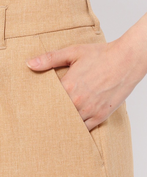 mysty woman(ミスティウーマン)の「リネンライクショートパンツ 275571(その他パンツ・レディース・ベージュ/オレンジ/チャコール・FREE)」の15枚目の写真