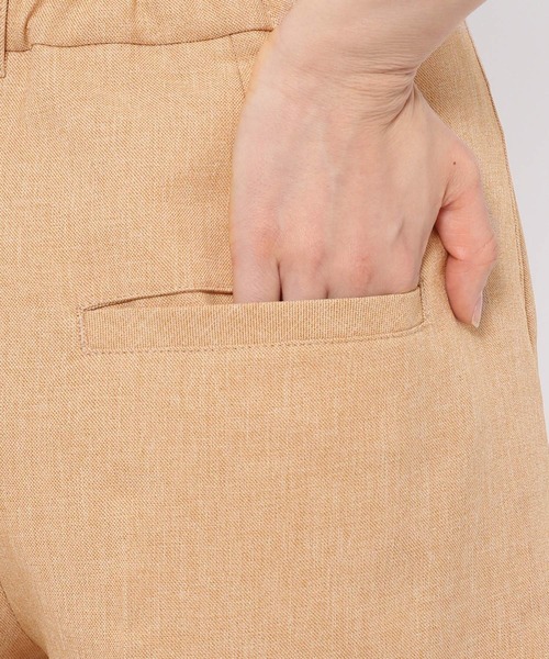 mysty woman(ミスティウーマン)の「リネンライクショートパンツ 275571(その他パンツ・レディース・ベージュ/オレンジ/チャコール・FREE)」の5枚目の写真