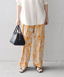 SHIPS | 〈手洗い可能〉サテンフラワープリントパンツ◇(その他パンツ)