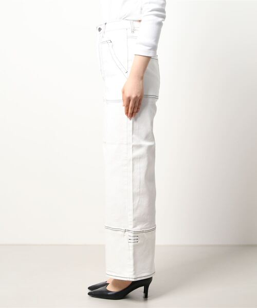 EUCLAID（エウクレイド）の「【INDIMARK】裾折り返しワイドデニム（その他パンツ・レディース・オフホワイト/ネイビー・38/40/36）」の6枚目の写真