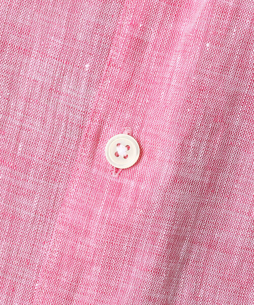 COMME CA MEN（コムサメン）の「カラーリネンシャツ（シャツ/ブラウス・メンズ・ピンク/ベージュ/ブルー/ネイビー/ホワイト・S/M/L）」の8枚目の写真