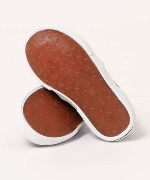 POLO RALPH LAUREN(ポロ ラルフ ローレン)の「【POLO Ralph Lauren】【キッズ】ワンポイント 刺繍 キャンバス スニーカー(BAL HARBOUR Ⅱ)(RF100885)(EL)(スリッポン・キッズ・ホワイト/ネイビー・15.0cm/16.0cm/14.0cm/13.0cm)」の4枚目の写真