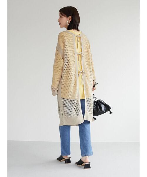 Green　Parks（グリーンパークス）の「ピグメントエンブレムチュニック（Tシャツ/カットソー・レディース・グレー/イエロー/サックスブルー・FREE）」の10枚目の写真