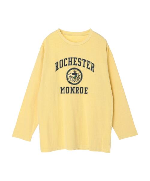 Green　Parks（グリーンパークス）の「ピグメントエンブレムチュニック（Tシャツ/カットソー・レディース・グレー/イエロー/サックスブルー・FREE）」の14枚目の写真