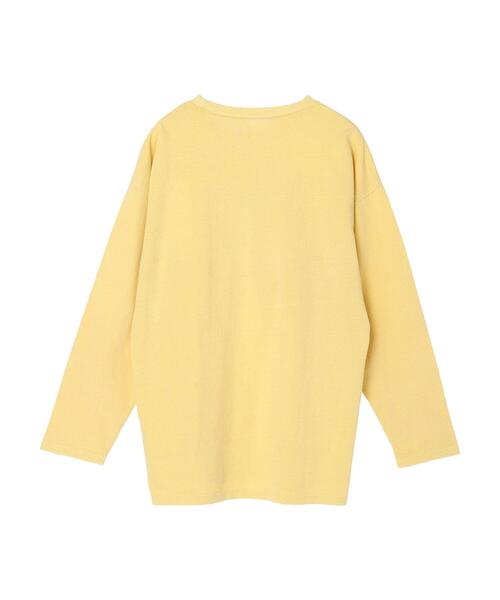 Green　Parks（グリーンパークス）の「ピグメントエンブレムチュニック（Tシャツ/カットソー・レディース・グレー/イエロー/サックスブルー・FREE）」の15枚目の写真