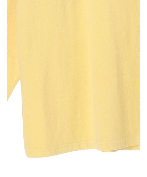 Green　Parks（グリーンパークス）の「ピグメントエンブレムチュニック（Tシャツ/カットソー・レディース・グレー/イエロー/サックスブルー・FREE）」の18枚目の写真