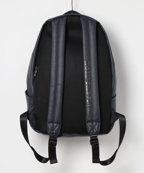 NICOLE CLUB FOR MEN（ニコルクラブフォーメン）の「フェイクレザーリュック（バックパック/リュック・メンズ・ブラック/ネイビー・FREE）」の8枚目の写真