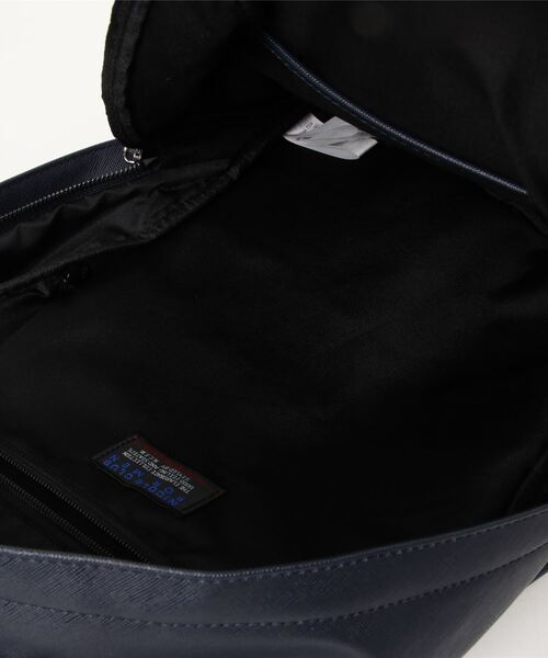 NICOLE CLUB FOR MEN（ニコルクラブフォーメン）の「フェイクレザーリュック（バックパック/リュック・メンズ・ブラック/ネイビー・FREE）」の6枚目の写真