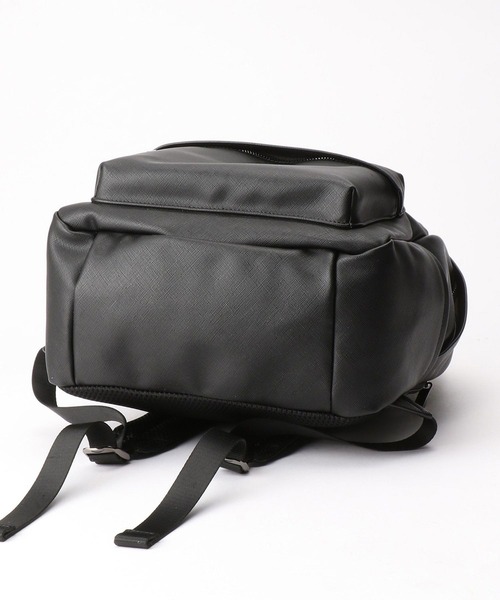 NICOLE CLUB FOR MEN（ニコルクラブフォーメン）の「フェイクレザーリュック（バックパック/リュック・メンズ・ブラック/ネイビー・FREE）」の5枚目の写真