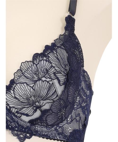 ravime(ラヴィミー)の「ベッシュレース デュベタッチブラ(ブラジャー・レディース・ホワイト/コーラル/イエロー/ネイビー・C70/C65/C75/B65/B70)」の11枚目の写真