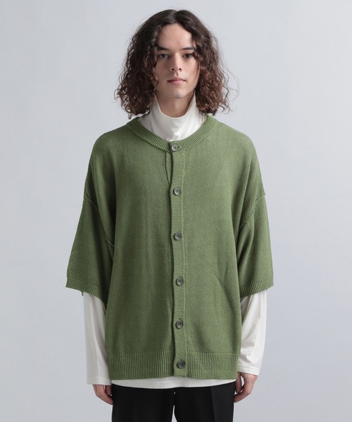 HARE（ハレ）の「カノコマルチデザインカーディガン(HARE)（カーディガン/ボレロ・メンズ・ブラック/ブラウン/グリーン・SMALL/MEDIUM）」の14枚目の写真