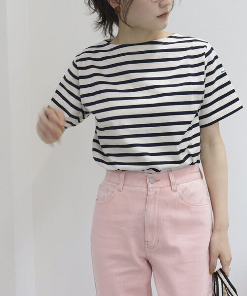 ORCIVAL(オーシバル)の「【ORCIVAL/オーシバル】SUVIN スビン半袖Tシャツ(Tシャツ/カットソー・レディース・ネイビー/オフホワイト/ブルー系その他3/ブルー系その他7/レッド系その他3・FREE)」の5枚目の写真