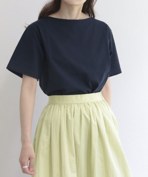 ORCIVAL(オーシバル)の「【ORCIVAL/オーシバル】SUVIN スビン半袖Tシャツ(Tシャツ/カットソー・レディース・ネイビー/オフホワイト/ブルー系その他3/ブルー系その他7/レッド系その他3・FREE)」の7枚目の写真