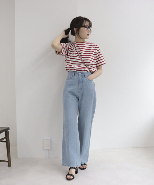 ORCIVAL(オーシバル)の「【ORCIVAL/オーシバル】SUVIN スビン半袖Tシャツ(Tシャツ/カットソー・レディース・ネイビー/オフホワイト/ブルー系その他3/ブルー系その他7/レッド系その他3・FREE)」の17枚目の写真