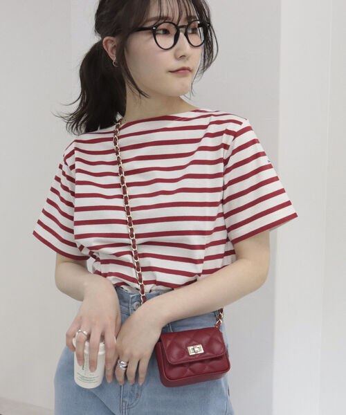 ORCIVAL(オーシバル)の「【ORCIVAL/オーシバル】SUVIN スビン半袖Tシャツ(Tシャツ/カットソー・レディース・ネイビー/オフホワイト/ブルー系その他3/ブルー系その他7/レッド系その他3・FREE)」の8枚目の写真