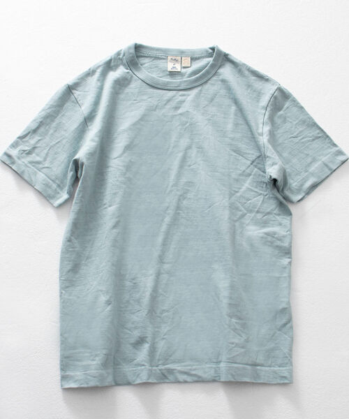 BARNS OUTFITTERS(バーンズアウトフィッターズ)の「【BARNS OUTFITTERS】別注 吊り編みTシャツ 無地 ポケットナシ(Tシャツ/カットソー・メンズ・ホワイト/サックスブルー/キナリ・LARGE/SMALL/X-LARGE/MEDIUM)」の1枚目の写真