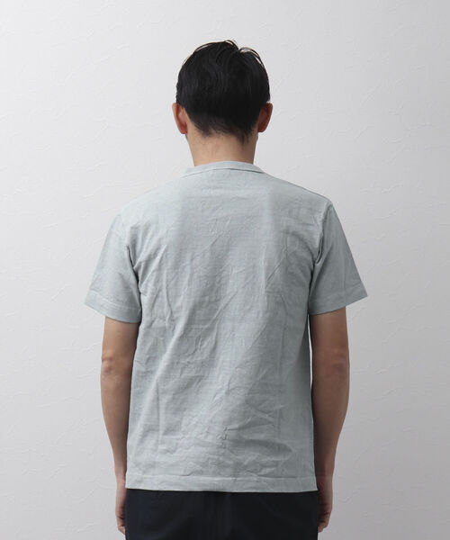 BARNS OUTFITTERS(バーンズアウトフィッターズ)の「【BARNS OUTFITTERS】別注 吊り編みTシャツ 無地 ポケットナシ(Tシャツ/カットソー・メンズ・ホワイト/サックスブルー/キナリ・LARGE/SMALL/X-LARGE/MEDIUM)」の10枚目の写真