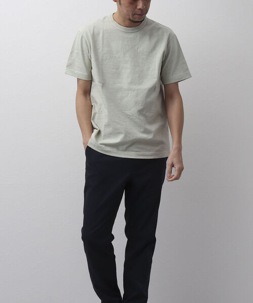 BARNS OUTFITTERS(バーンズアウトフィッターズ)の「【BARNS OUTFITTERS】別注 吊り編みTシャツ 無地 ポケットナシ(Tシャツ/カットソー・メンズ・ホワイト/サックスブルー/キナリ・LARGE/SMALL/X-LARGE/MEDIUM)」の18枚目の写真