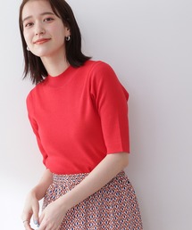 N.（N. Natural Beauty Basic） | ◆総針ボトルネック５分袖ニット(ニット/セーター)