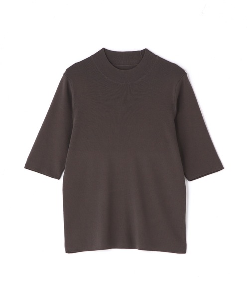 N.（N. Natural Beauty Basic）（エヌエヌナチュラルビューティーベーシック）の「◆総針ボトルネック５分袖ニット（ニット/セーター・レディース・ブラック/ブラウン/レッド/ブルー/クリーム・MEDIUM）」の22枚目の写真