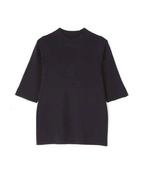 N.（N. Natural Beauty Basic）（エヌエヌナチュラルビューティーベーシック）の「◆総針ボトルネック５分袖ニット（ニット/セーター・レディース・ブラック/ブラウン/レッド/ブルー/クリーム・MEDIUM）」の20枚目の写真