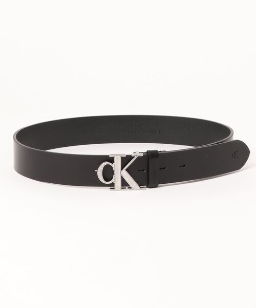 Ck Calvin ロゴバックルレザーベルト ベルト ベルト Calvin Jeans カルヴァンクラインジーンズ のベルト
