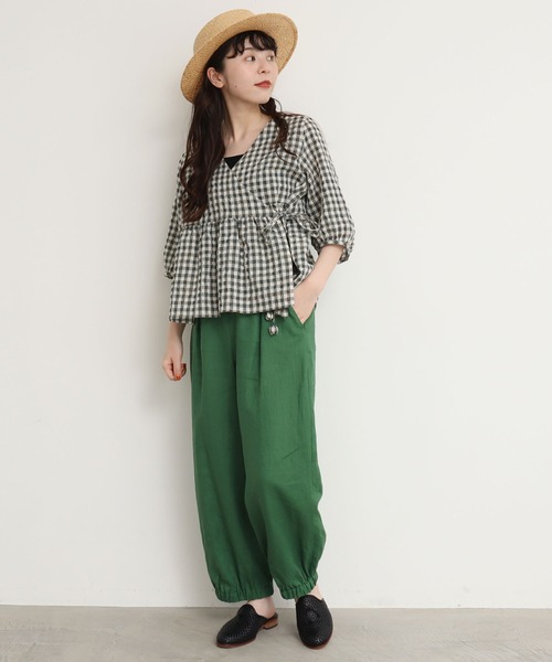 l'atelier du savon（アトリエドサボン）の「L/裾しぼりパンツ
