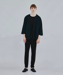 tk.TAKEO KIKUCHI | 【WEB限定】2.5マイルジョーゼット5分袖ノーカラーセットアップ(セットアップ)