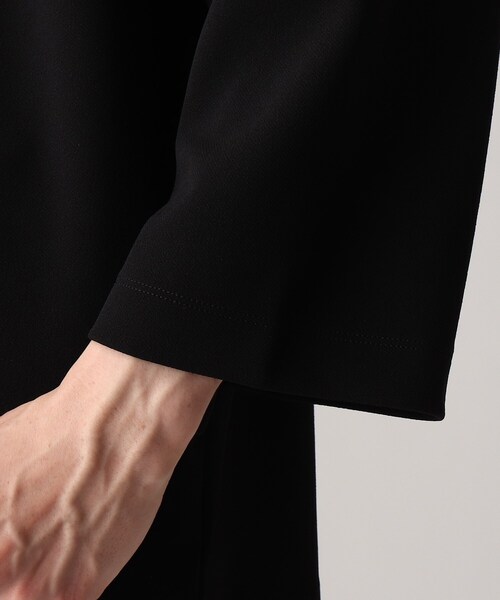 tk.TAKEO KIKUCHI(ティーケータケオキクチ)の「◆2.5マイルジョーゼット5分袖ノーカラーセットアップ(セットアップ・メンズ・ブラック/ダークグリーン/ブラウン系その他・01/02/03)」の15枚目の写真