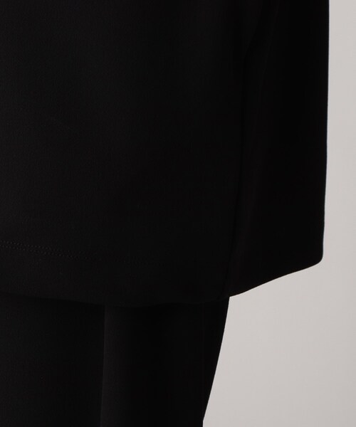 tk.TAKEO KIKUCHI(ティーケータケオキクチ)の「◆2.5マイルジョーゼット5分袖ノーカラーセットアップ(セットアップ・メンズ・ブラック/ダークグリーン/ブラウン系その他・01/02/03)」の17枚目の写真